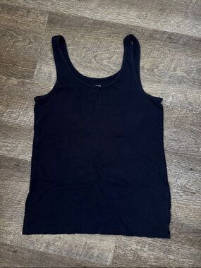 GAP Black Women's Ribbed Tank Top